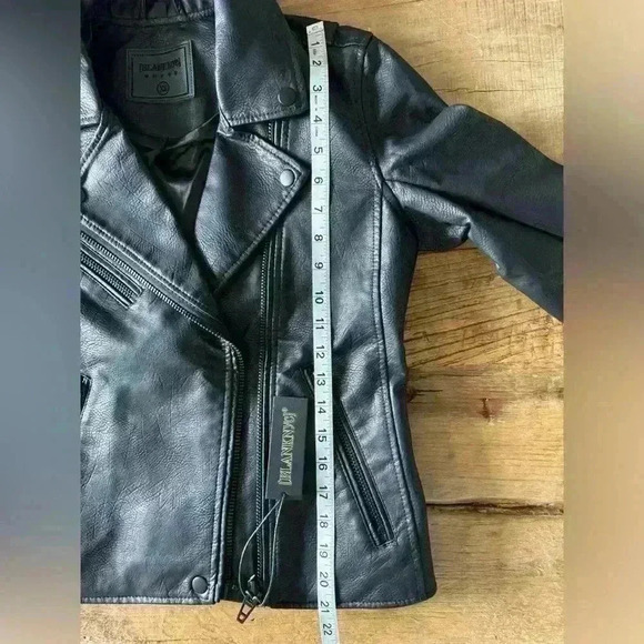 NWT BLANK NYC Vegan Leather Moto Jacket ~ Black ~ XS - Picture 14 of 14